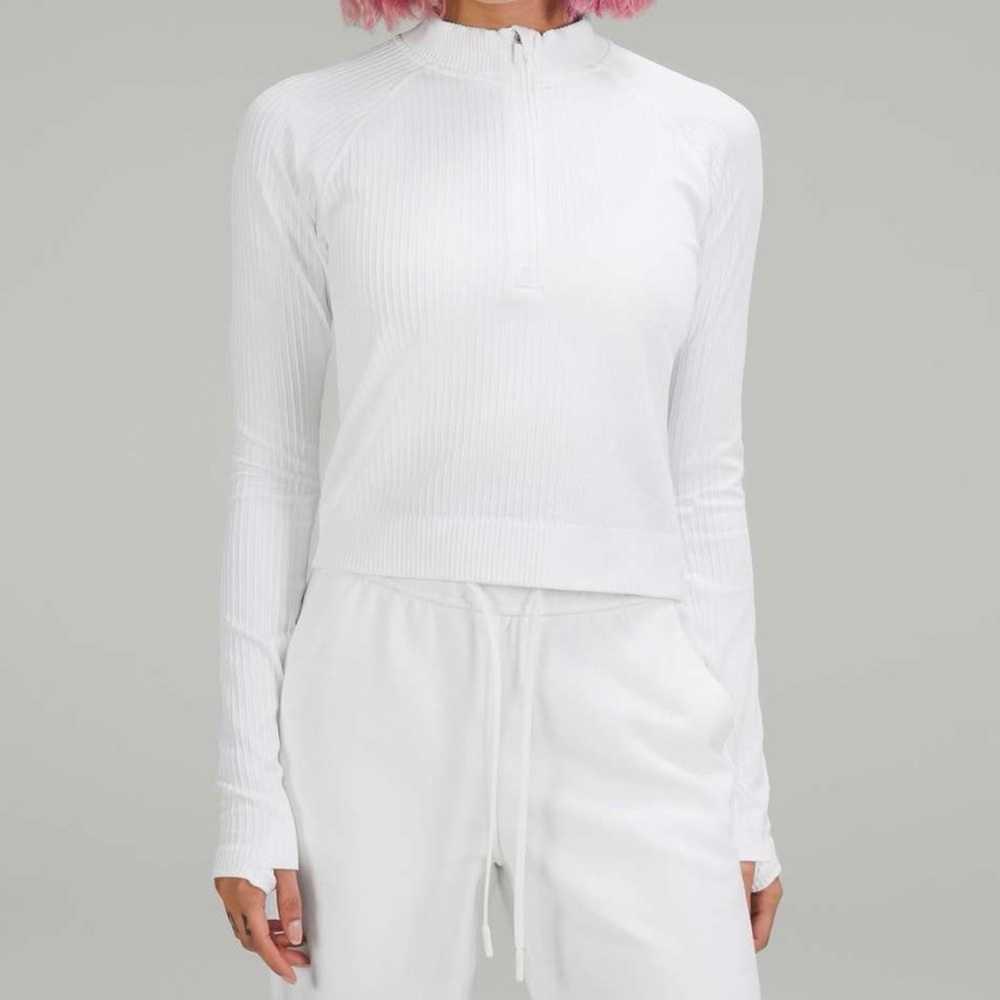 Lululemon Cropped half zip